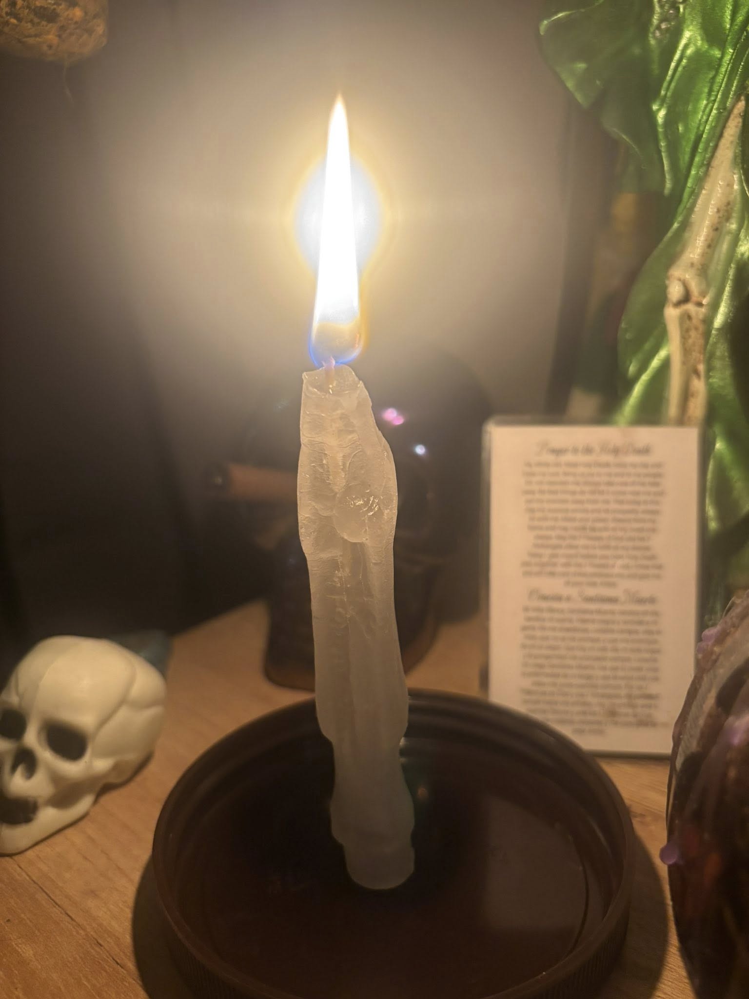 Ritual candle burning